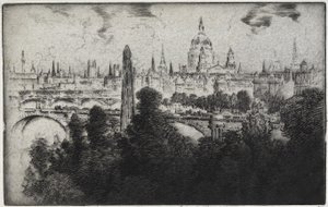 Londres sur les jardins de l